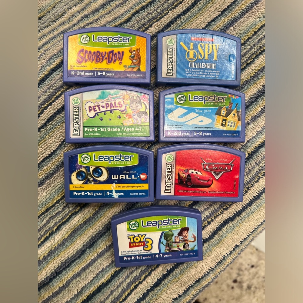 Leapster game bundle, lot of 7! Works with Leapster and Leapster 2